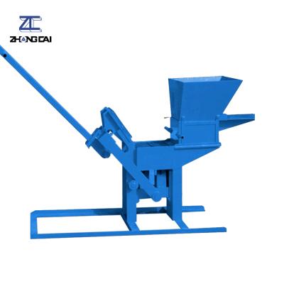 China Easy Operation/High Efficient/Mobile/ZCJK QTJ2-40 Manual Small Clay Brick Making Machine Small for sale