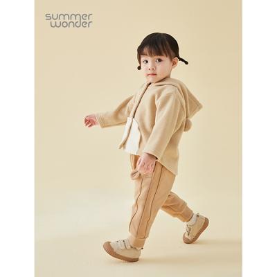 China Wholesale 2021 Autumn And Winter Beige Baby Warm Kid Casual Breathable Girl's Long Pants for sale