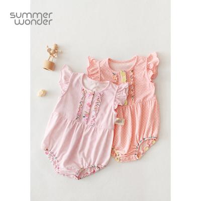 China Long-staple Casual Cotton Rompers Summer Newborn Baby Clothes Jumpsuit Romper Infant Baby Clothes Jumpsuit for sale