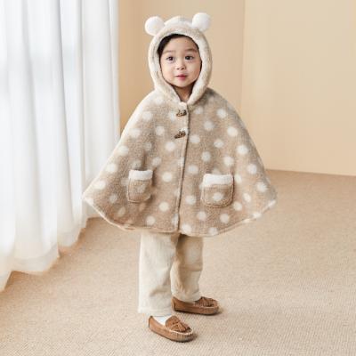 China Breathable Thick Baby Clothes Kids Sweater Poncho Baby Fur Jacket Winter Coated For Babies 18 Months for sale