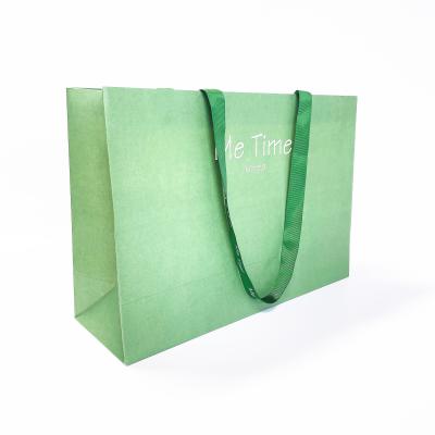 China Custom Recyclable Luxury Branded Recycled Paper Gift Shopping Bag With Logo Print Paper Bag for sale