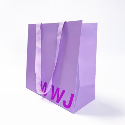 China Wholesale Cheap Price Luxury Famous Brand Gift Custom Recyclable Printed Shopping Paper Bag With Your Own Logo for sale