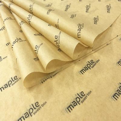 China Customized wholesale tissue paper moisture proof with company logo printing wrapping paper for sale