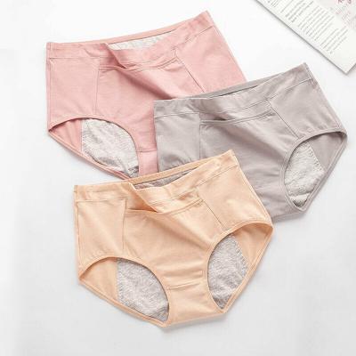 China Leakage QUICK DRY Women's Underwear Make Proof Menstrual Panties Widen Menstrual Pants Period Panties Women Physiological Mid Waist Cotton for sale