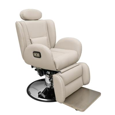 China Barber Shop Equipment Heavy Duty Deluxe Electric Hairdressing Barber Chair Modern Style Hairdressing Barber Chair durable material for sale