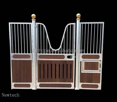 China Horse stall Luxury Swing door installed galvanized metal horse equipment stable for sale