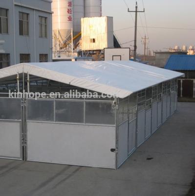 China Easily Assembled ISO approved Equestrian Equipment Cover Availiabled Galvanized Portable Horse Stall for sale