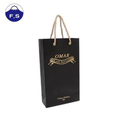 China Wine On Time Delivery Paper Bag Shopping Wine Garment Cookie Packaging for sale