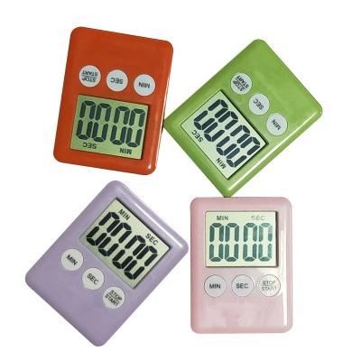 China Kitchen Stocked Timer Cooking Timers Magnetic Stopwatch Digital LCD Display 99 Minutes 59 Seconds Countdown Fridge Magnet for sale