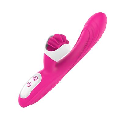 China 9 mode vibration * 9 speed multiple rotation (tongue) 9 mode vibration * 9 speed multiple rotation tongue (tongue) licking silicone vibration stimulation 9 frequency double masturbation Clit tongue sex toys adult vibrator for sale