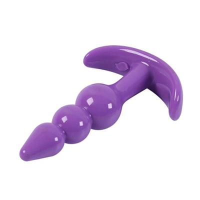 China Anal beads clitoris stimulated prostate massage silicone anal beads for woman man butt anal plug HQF503 HQF503 for sale