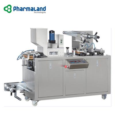 China PPL-80 Automatic Food Flat Plate Transparent Dressing Machine Tablet Softgel Capsule Aluminum Plastic Blister Packing Machine for sale