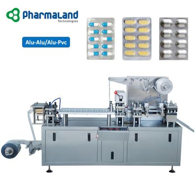 China PPL-120H Food Machine Automatic Flat Dish PVC Alu Alu Blister Packing Machine Honey Spoon Liquid Blister Packaging Machine For Capsule for sale