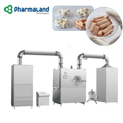 China Automatic Pill.tablet.candy film coating machine model PJGB-150E Pharmaland Pharmaceutical Tablet Coating machines Tablet film coating device for sale