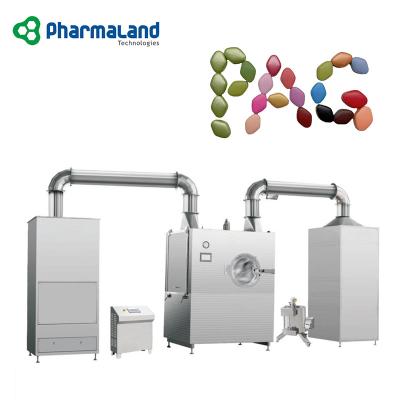 China New Model Pill.tablet PBG-80E Automatic Big Scale Good Price Powdered Sugar Spray Powder Opc Coating Machine System Price for sale