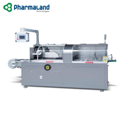 China PJDZ-100G Food Carton Box Packing Machine Small Box Mini Mono Soap Chewing Gum Rotary Automatic Carton Packing Machine for sale