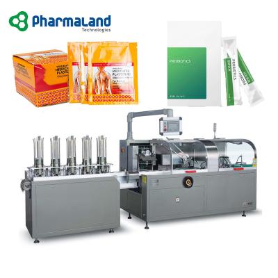 China PJDZ-100D Multi Function Automatic Food Machine Box Packing Machine Automatic Strip Cartoning Machine For Box Packing for sale