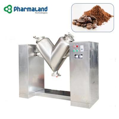 China Pharmaland V Shape Powder Dry Flour Mixer Kneader Chemical Dry Powder Mixing Kneader for sale