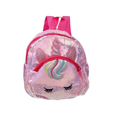 China Waterproof Kawaii Sequin Unicorn Kids Girl Kindergarten Backpacks For School Children for sale