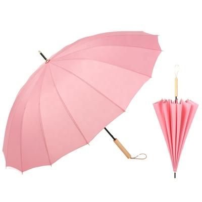 China High Quality Lady Promotional Gifts Modern Simple 23 Inch Automatic Straight Umbrella for sale