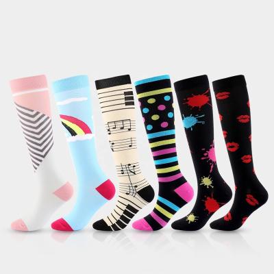 China Fashion Breathable Wholesale Women Sports Outdoor Cycling Socks Running Compression for sale