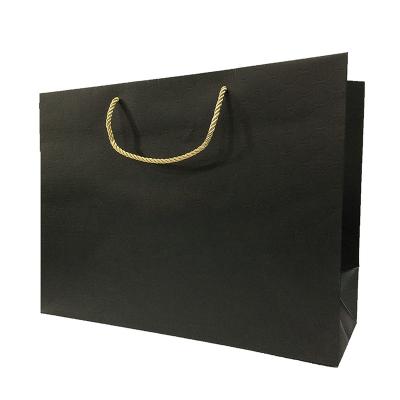 China Recycled Materials Wholesale Eco-Friendly Reusable Black Paper Tote Bags Bag Customizable Logo Size Foldable Fashion Gift for sale