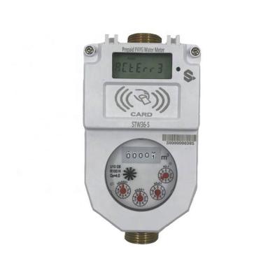 China IC Water Meter STW36-C STS Smart STW36-C Card Prepaid Water Meter DN15mm~DN40mm for sale