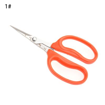 China WANG anti-slip handle with you QUAN 15*8cm stainless steel scissors factory shears fruit shears for sale