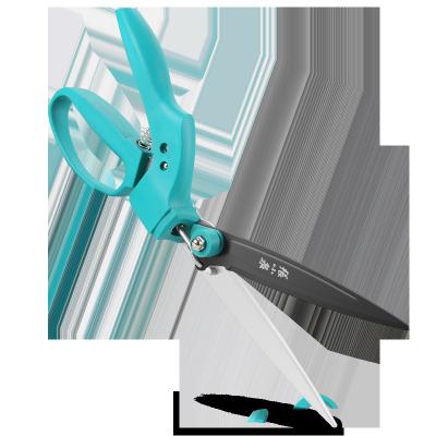 China Universal Family Yard Lawn Repair Scissors Bonsai Garden Weed Grass Clipping Scissors With Rotating Blade for sale