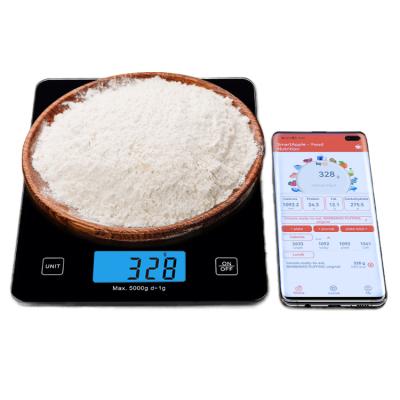 China Vintage Digital Kitchen Glass Food Scale Intelligent Weighing ScaleLcd 10Kg1G for sale