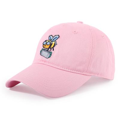 China COMMON Factory Wholesale Softtop embroidered baseball cap pink dad hat for Outdoor fashion hat for sale