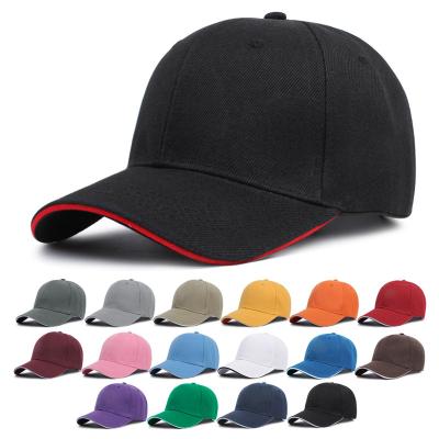 China COMMON Factory Custom Terylene cotton baseball cap make logo hat black six panel cap for sale