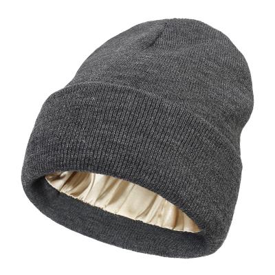 China Waterproof Europe and the United States new autumn and winter hats beanie hats Warm knit colored cap wool cap for sale