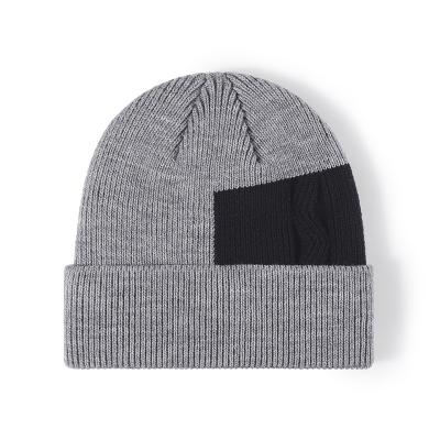 China COMMON Factory direct salesAdd fleece and thick cold capStriped hat Jacquard beanie for man for sale