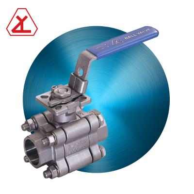 China General 1000 PSI 2 Inch Biological Warfare Switch Welded Thread Stainless Steel Ball Valve 3pcs for sale