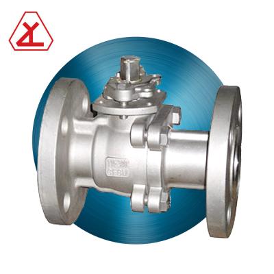 China General High Quality DN40 Double Flange Stainless Steel Ball Valve for sale