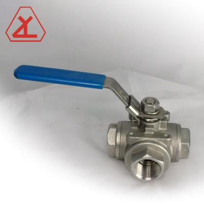 China 3way L/T General Type 1000 PSI Ball Valves A351-CF8M for sale