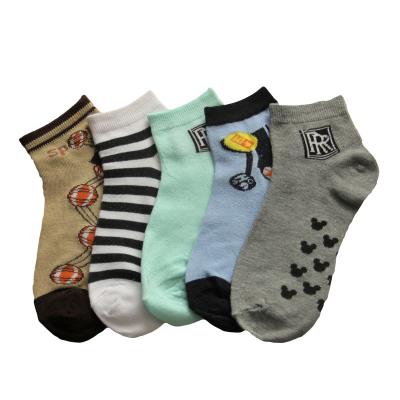 China New Boys low cut cotton polyester socks Cartoon boys Socks Soft Shoes Children comfortable socks for sale