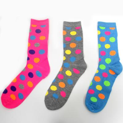 China Hot sale Girl Student Tube Socks Combed Cotton Ankle Socks colorful Pattern Women Tube Socks for sale