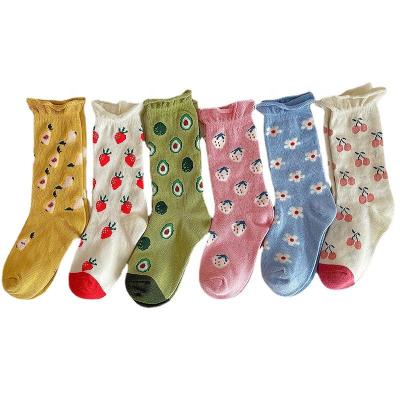 China 2021 New Arrivals Children Socks Wholesale Kids Socks Fruit Girls Tube Baby Socks for sale