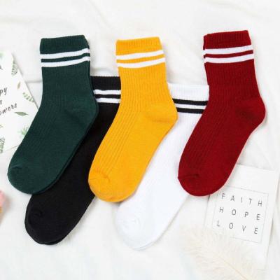 China Breathable Colorful Mid Tube Socks Of One Pair Per Label, 12 Pairs In A Middle Opp Bag Te koop