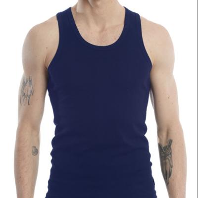 China Anti-Pilling Viscose Sleeveless Sports Vest Cotton All Seasons Stretch Slim Gym Men Tank Tops for sale