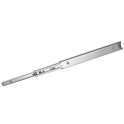 China Modern 45mm Width Channel Self Lock Ball Bearing Telescopic Drawer Slide for sale