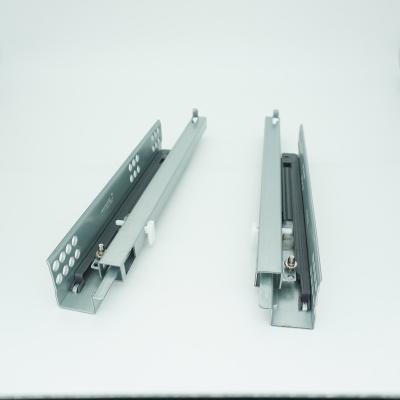 China Modern Silent Soft Closing Drawer Slide Two Way Undermount System Drawer Slide Rail for sale