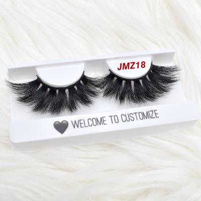 China Full Strip Lashes Thick Handmade Wick Wholesaler Most Popular Mink Eyelash Cruelty Free Custom Lick Boxes for sale