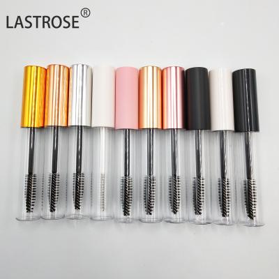 China Plastic Custom Logo 5ml 10ml Lipstick Tube Cosmetic Empty Pink Lip Gloss Tube In Stock for sale