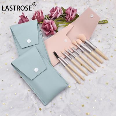 China Flat Brush 8pcs High Quality Vegan Synthetic Make Up Brush Set Luxury Professional Private Label Makeup Brush Set With Bag for sale