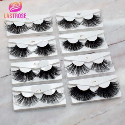 China Long Soft Fluffy Mink Lashes Real 2021 Siberian Mink 5D Strip Lashes 30mm Mink Eyelash Bulk 30mm Mink Eyelash Vendors for sale