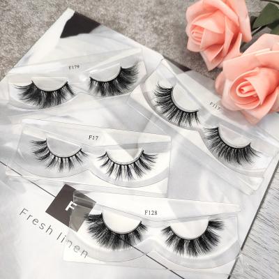 China Thin and Soft (Not Allergies) Wholesale Own Brand Full Strip Lashes Private Label Lashes Custom Packaging Box Natural Mink Eyelashes for sale