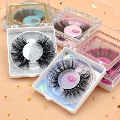 China Dramatic Fluffy Natural Seller 3d Siberian Mink Lashes Real Siberian 3d Mink Lashes Lashes Strips With Lashes Custom Box for sale